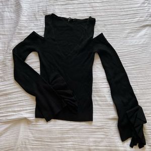 EXPRESS Black Blouse Size: S